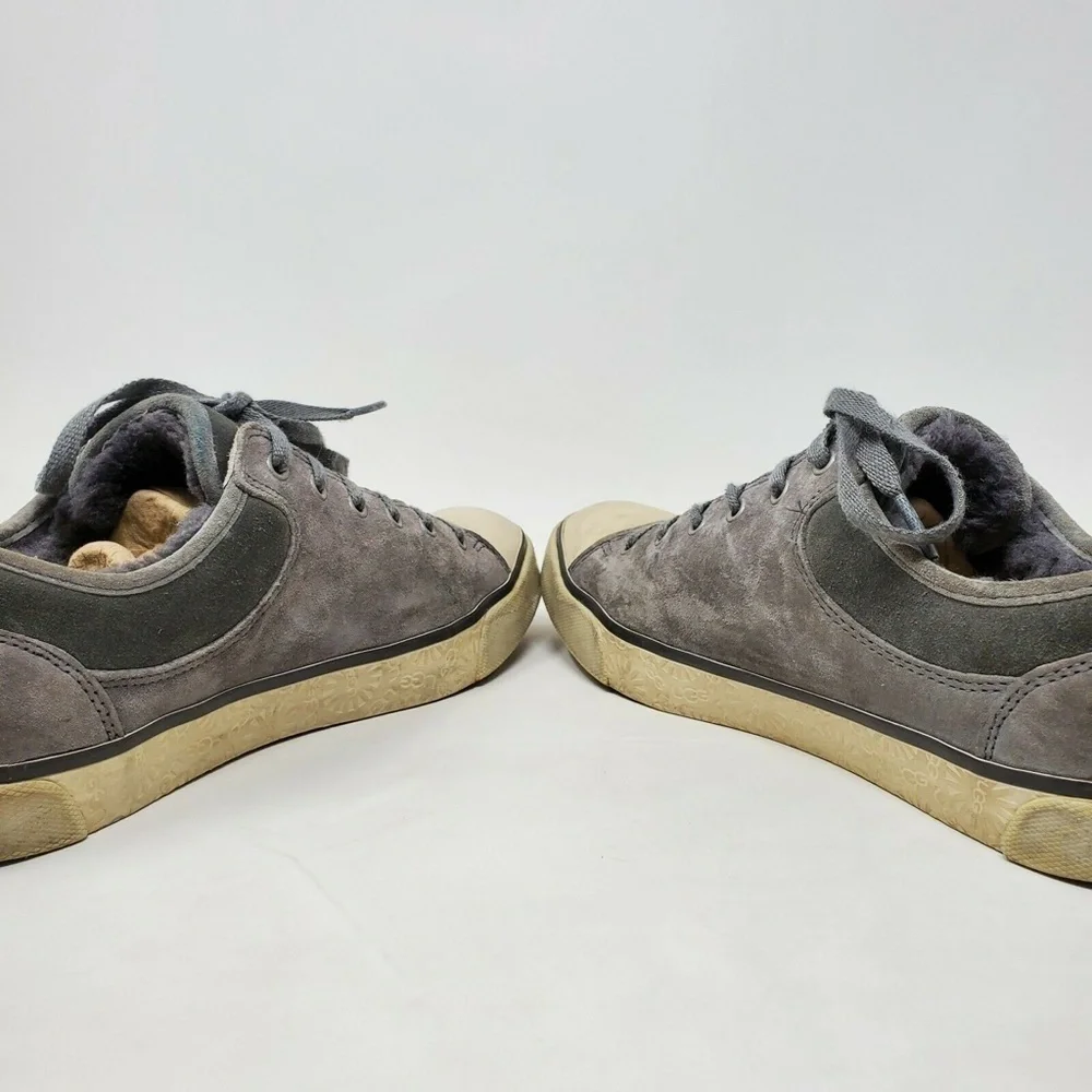UGG AUSTRALIA EVERA 1888 Gray Suede Tennis Sneaker